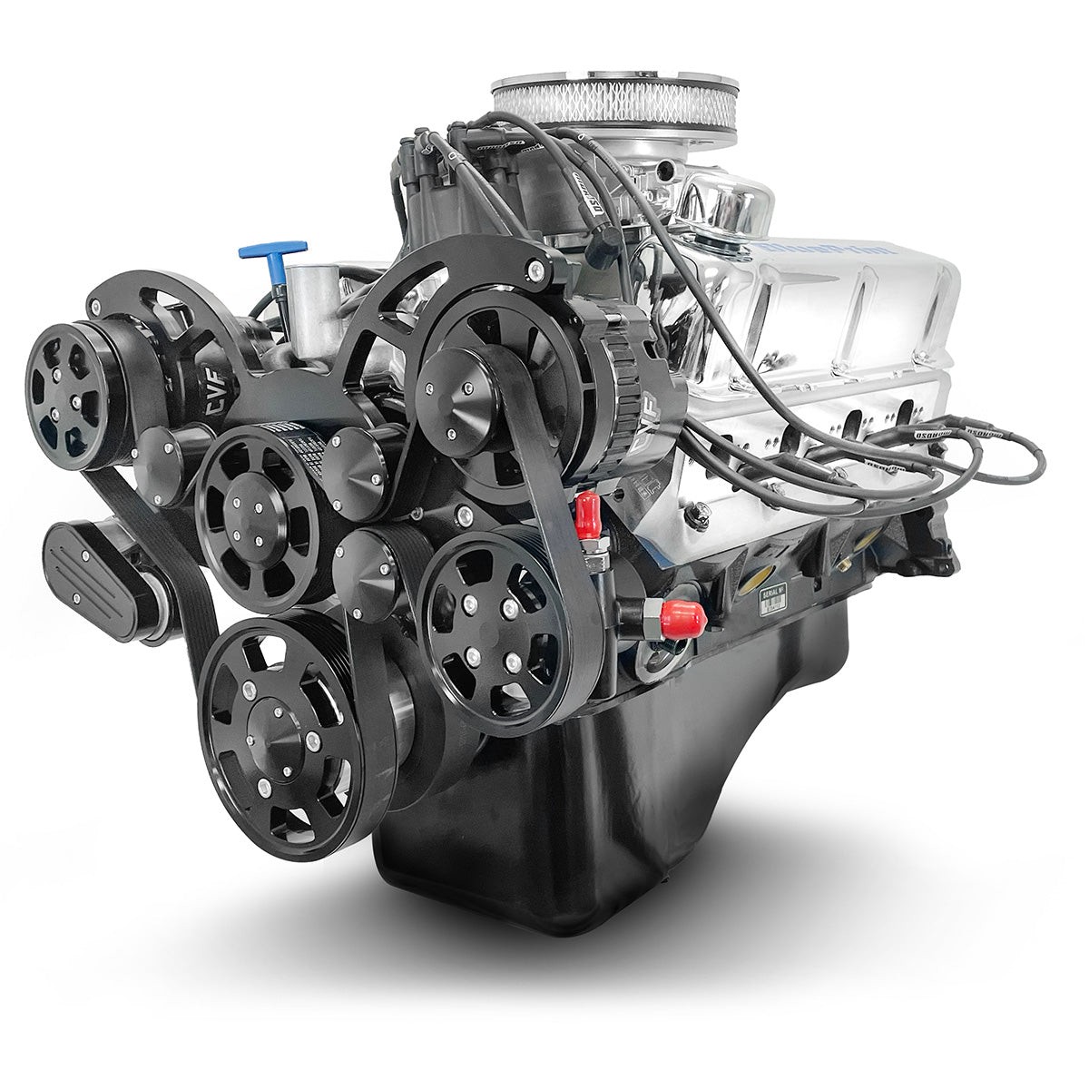 Ford Small Block Compatible 302 CI Engine - 361 Horsepower - Deluxe Dressed - Black Pulley Kit - Fuel Injected