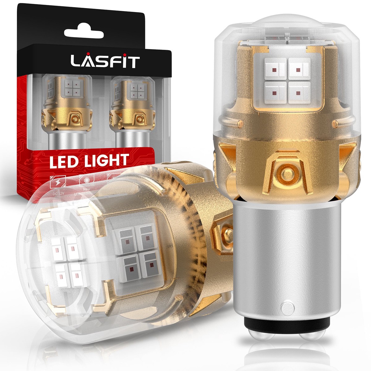 1157 2057 2357 7528 Led Brake Tail Stop Parking Light Bulb Brilliant Red (DonT Work For Trucks) 2 Bulbs Upgraded L2 Series