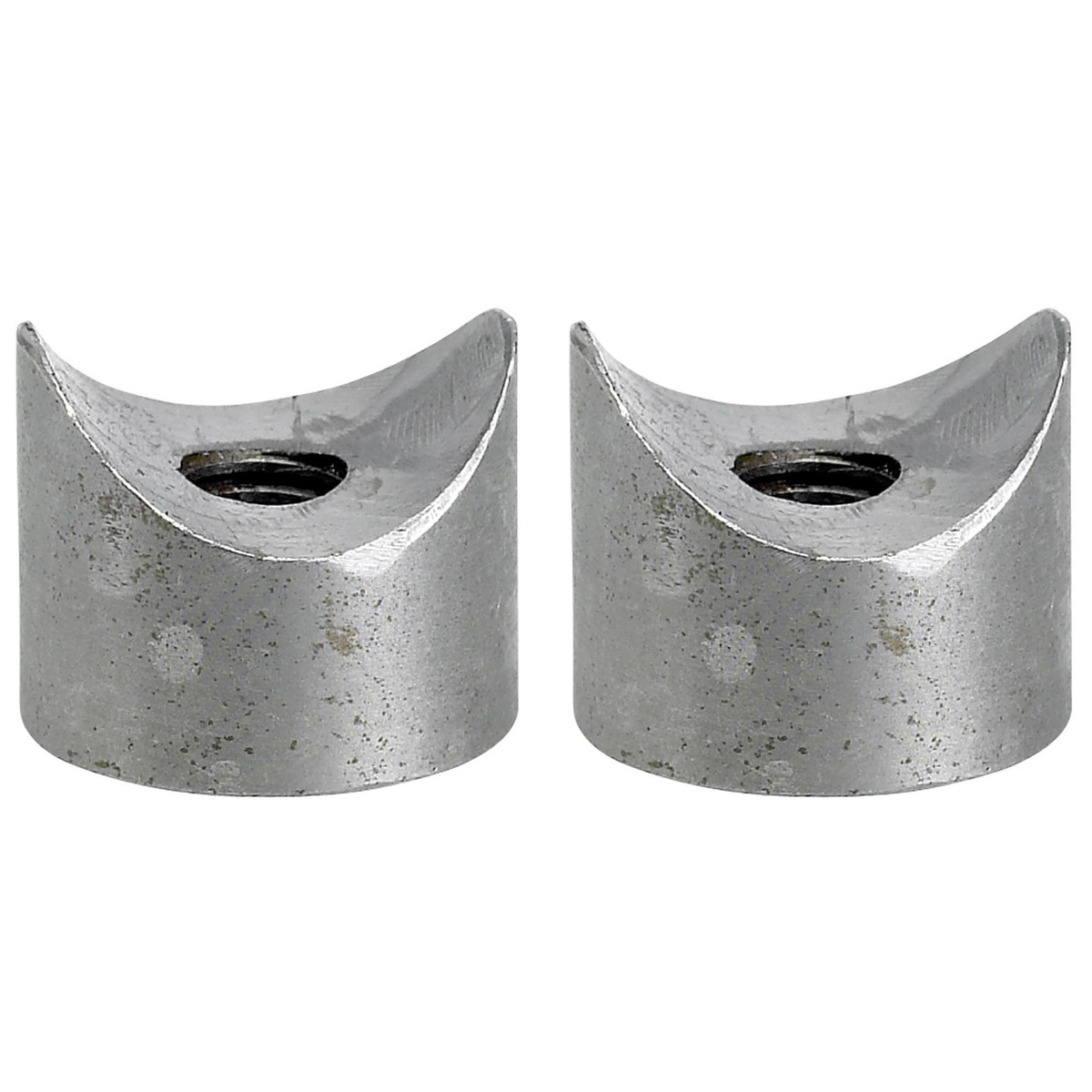 Coped Steel Bungs 1 inch Dia 12 inch long - 38-16 thread - 2 pack