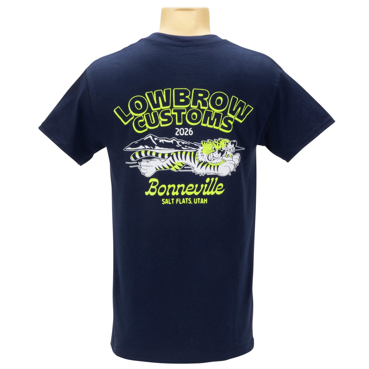 Bonneville Salt Flats 2026 Racing Support Pocket T-Shirt - Navy