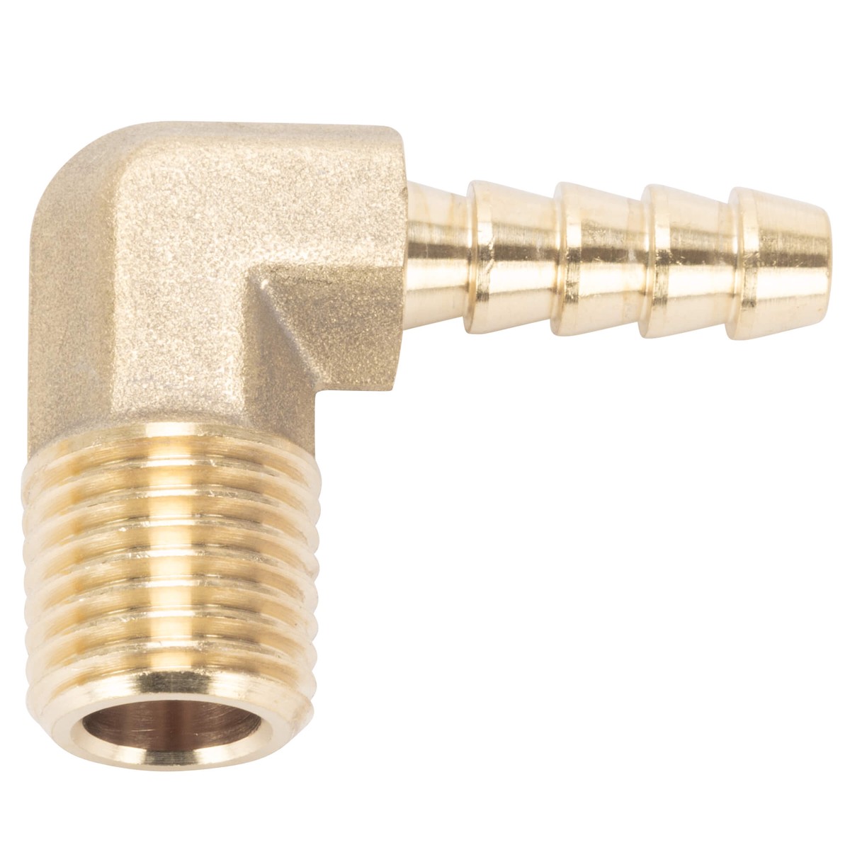 14 inch Hose Barb 90 Elbow x 14 inch NPT - Brass
