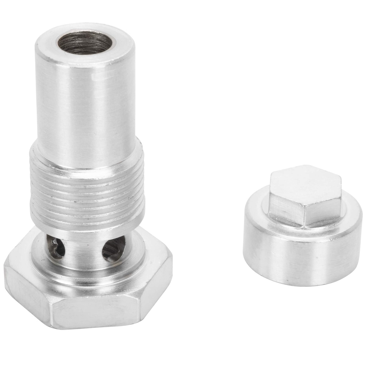 14 NPT Petcock Conversion Kit 1940-65 H-D Big Twins and 45750 cc Sidevalves - CAD Plated