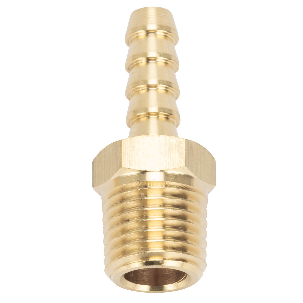 14 inch Hose Barb x 14 inch NPT - Brass