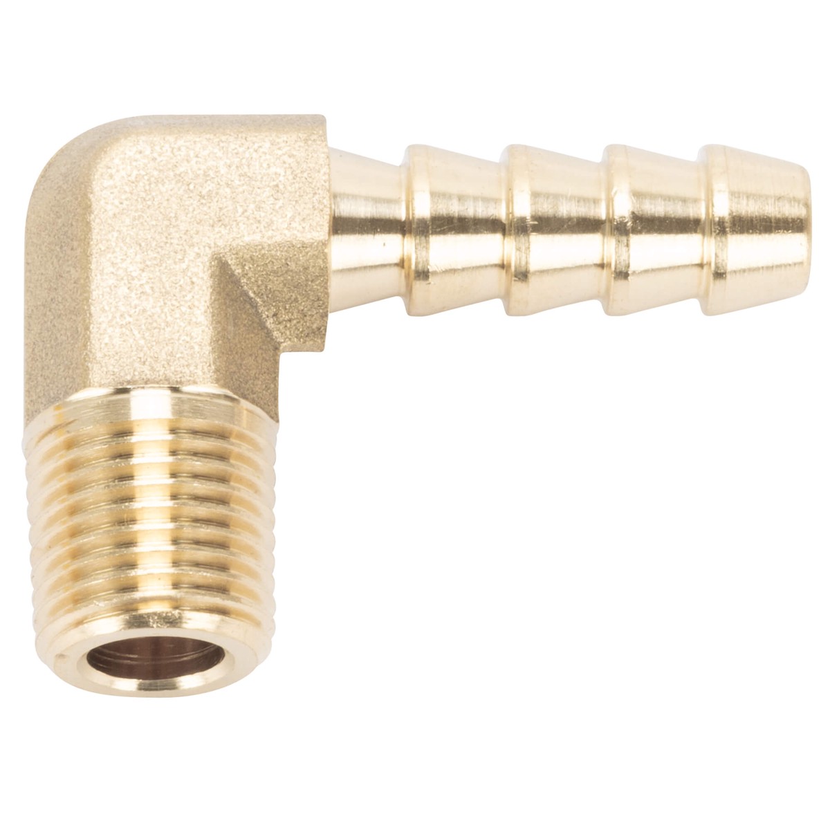 14 inch Hose Barb 90 Elbow x 18 inch NPT - Brass