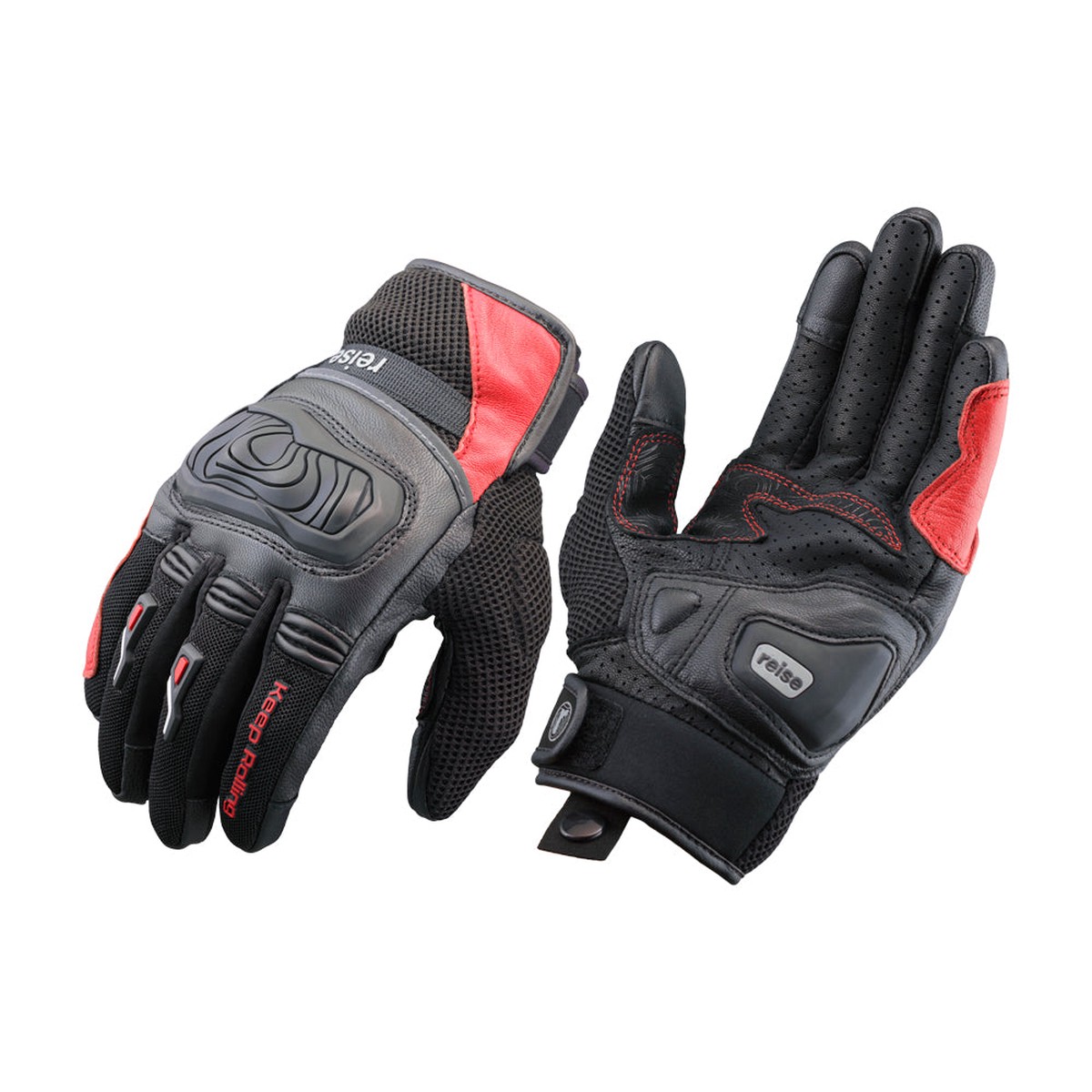 Austra - Urban Motorcycle Riding Gloves (Red)
