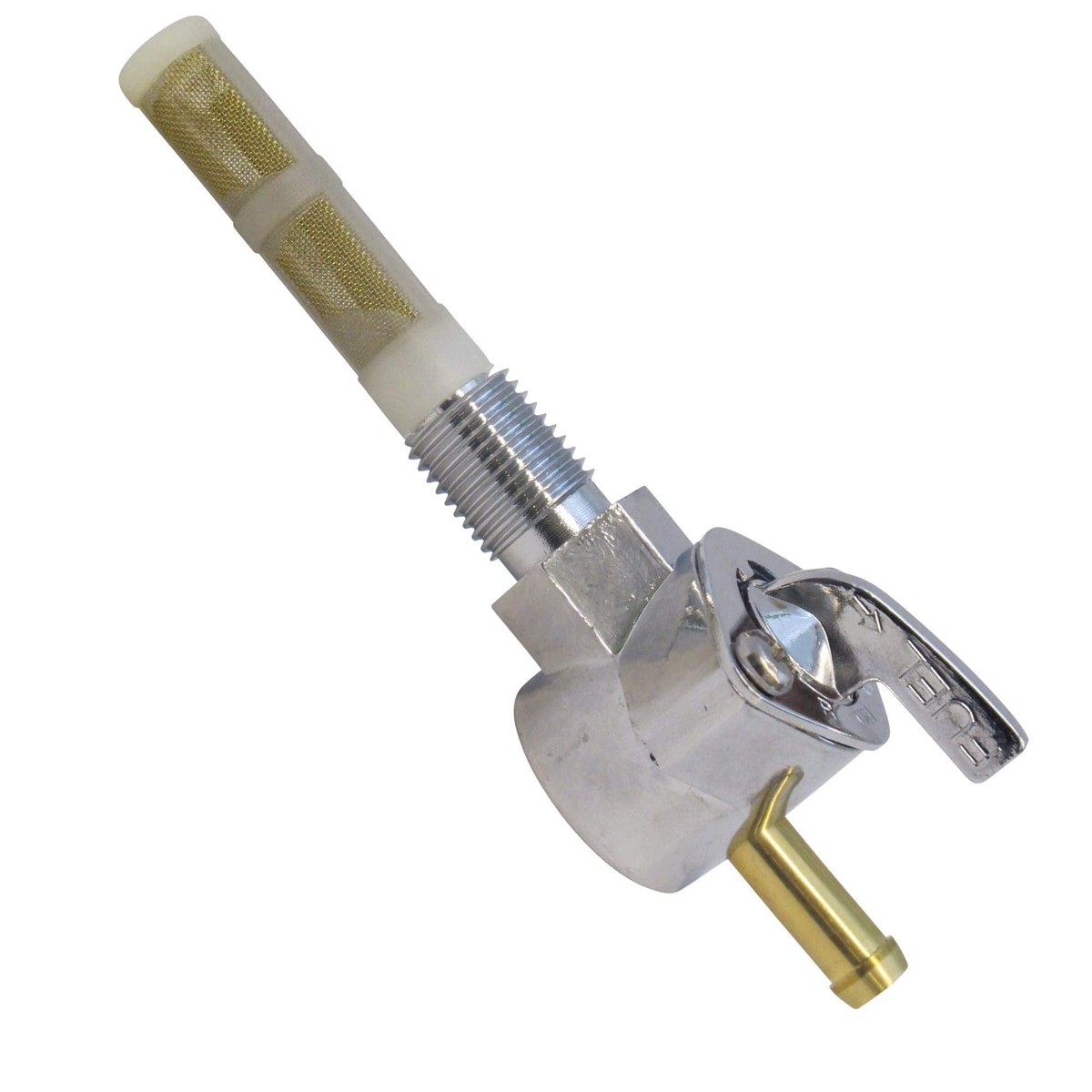 14 inch NPT Petcock Chrome - Straight