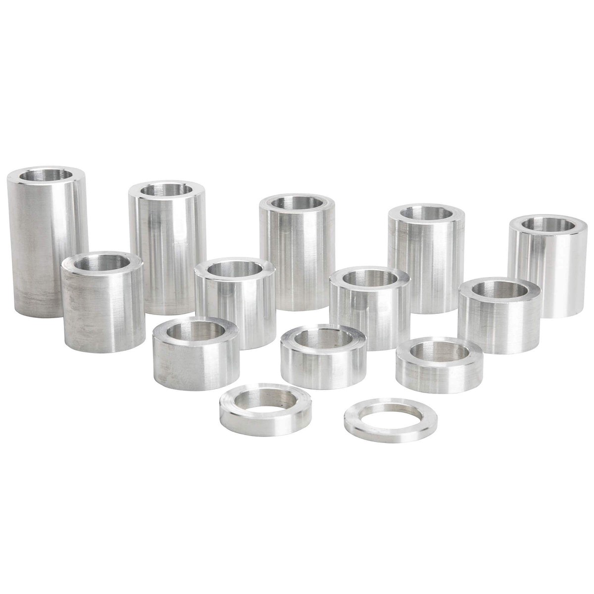 14 Piece Aluminum Wheel Axle Spacer Kit - 1125 inch OD x 34 inch ID