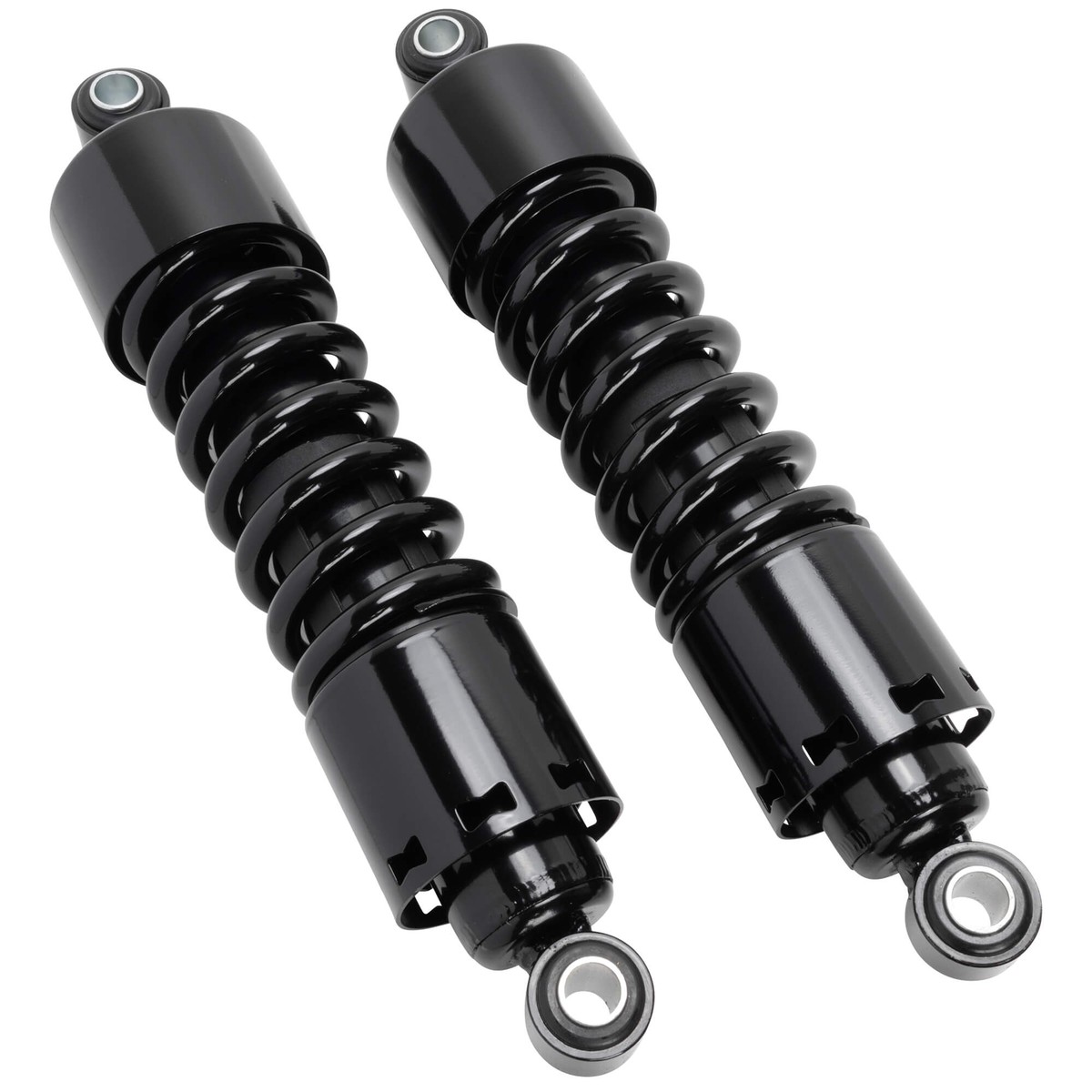 11 Black Shocks With Black Spring - 1 inch Under - 1973-1984 Harley-Davidson FXFXE 1972-1984 FL