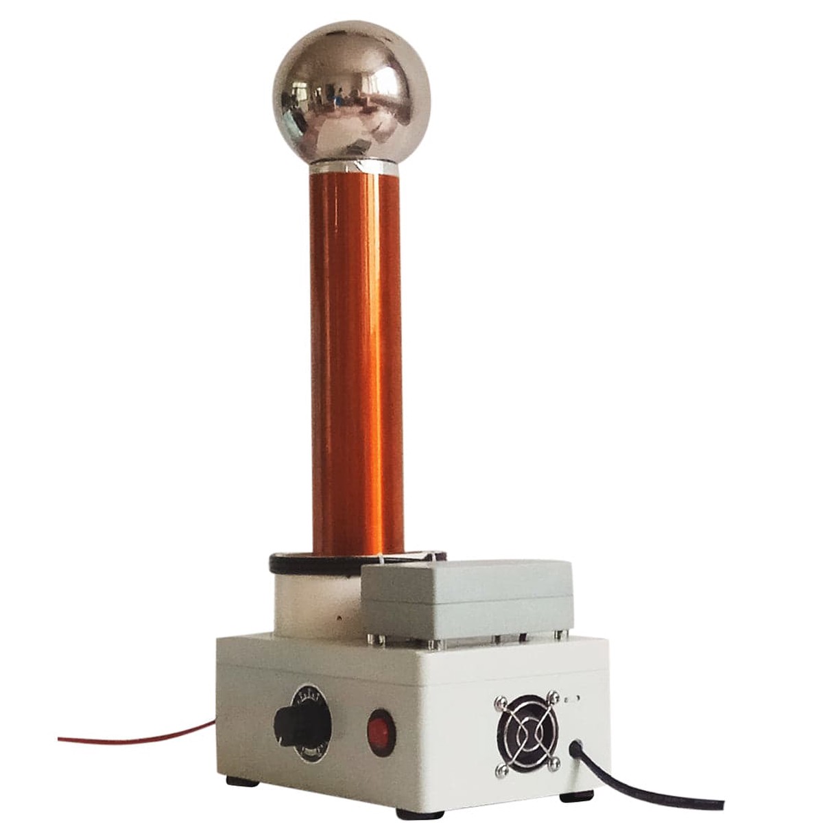 15cm Arc Tesla Coil Demonstration of High Frequency AC Wireless Transmission Lightning Simulator - US Plug