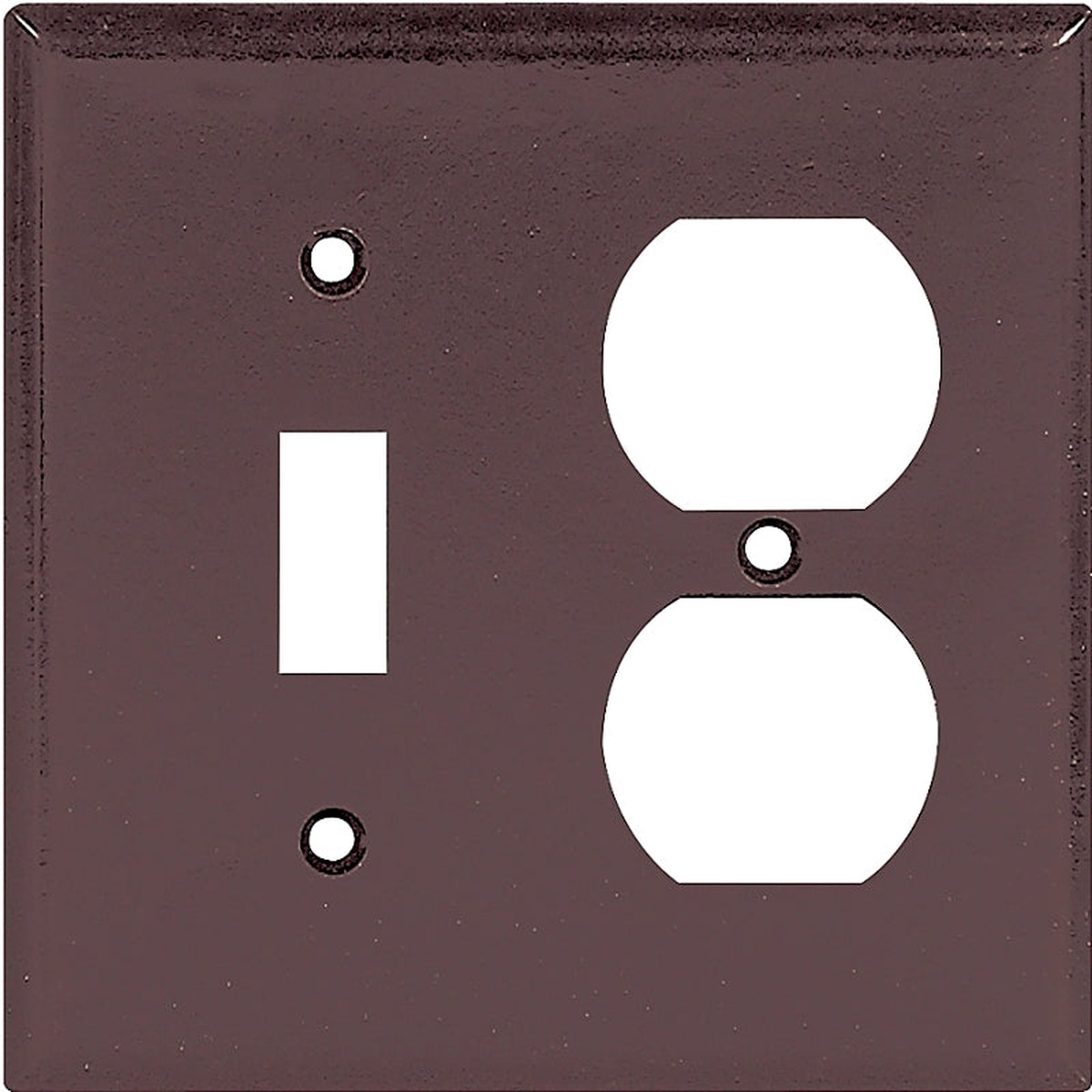 Eaton Wiring Devices 2138B-BOX Combination Wallplate 4-12 in L 4-916 in W 2 -Gang Thermoset Brown Pack of 10