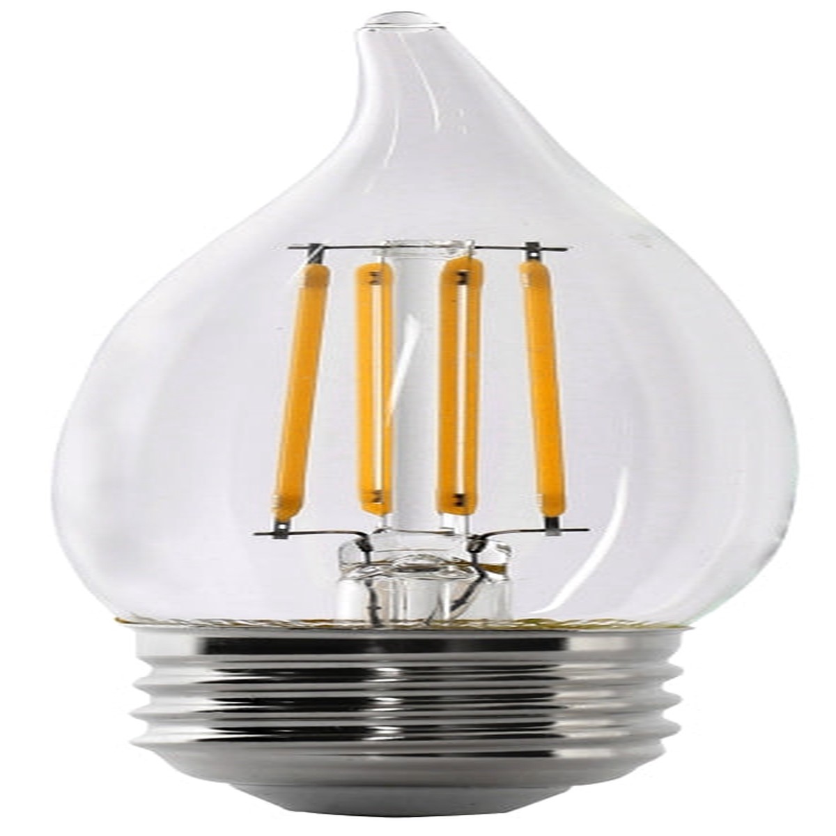 Feit Electric BPEFC40927CAFIL2 LED Bulb Decorative 300 Lumens 33 W Flame Tip Lamp 40 W Equivalent Dimmable