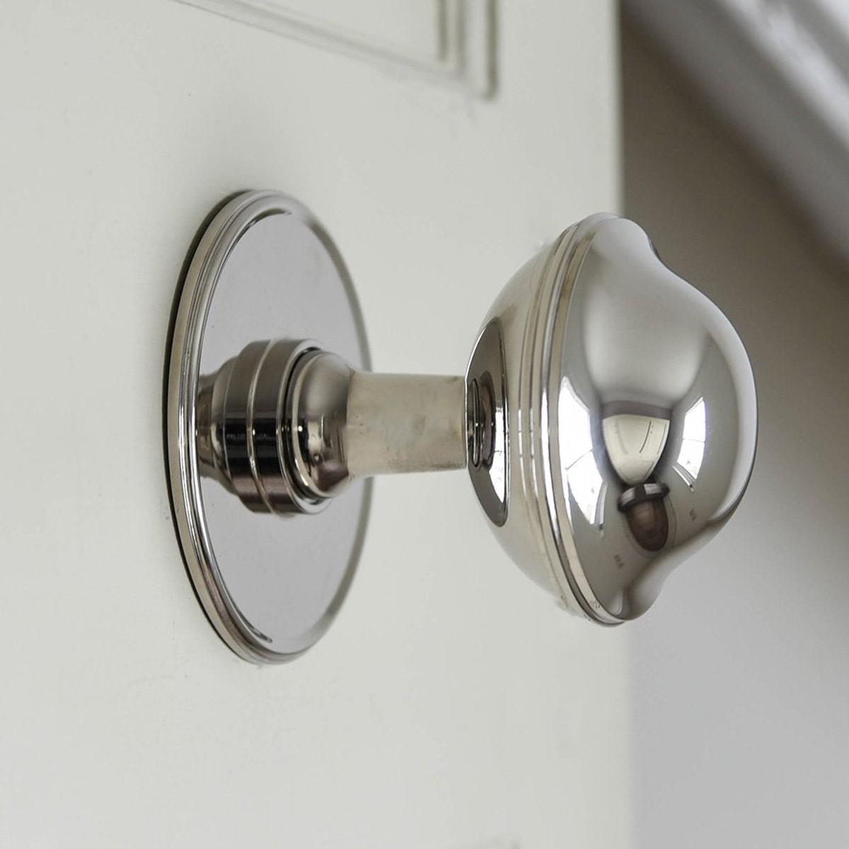 Polished Nickel Large Round Door Pull