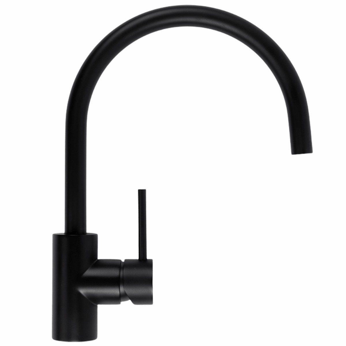 Alma Ashanti Matte Black Gooseneck Mixer