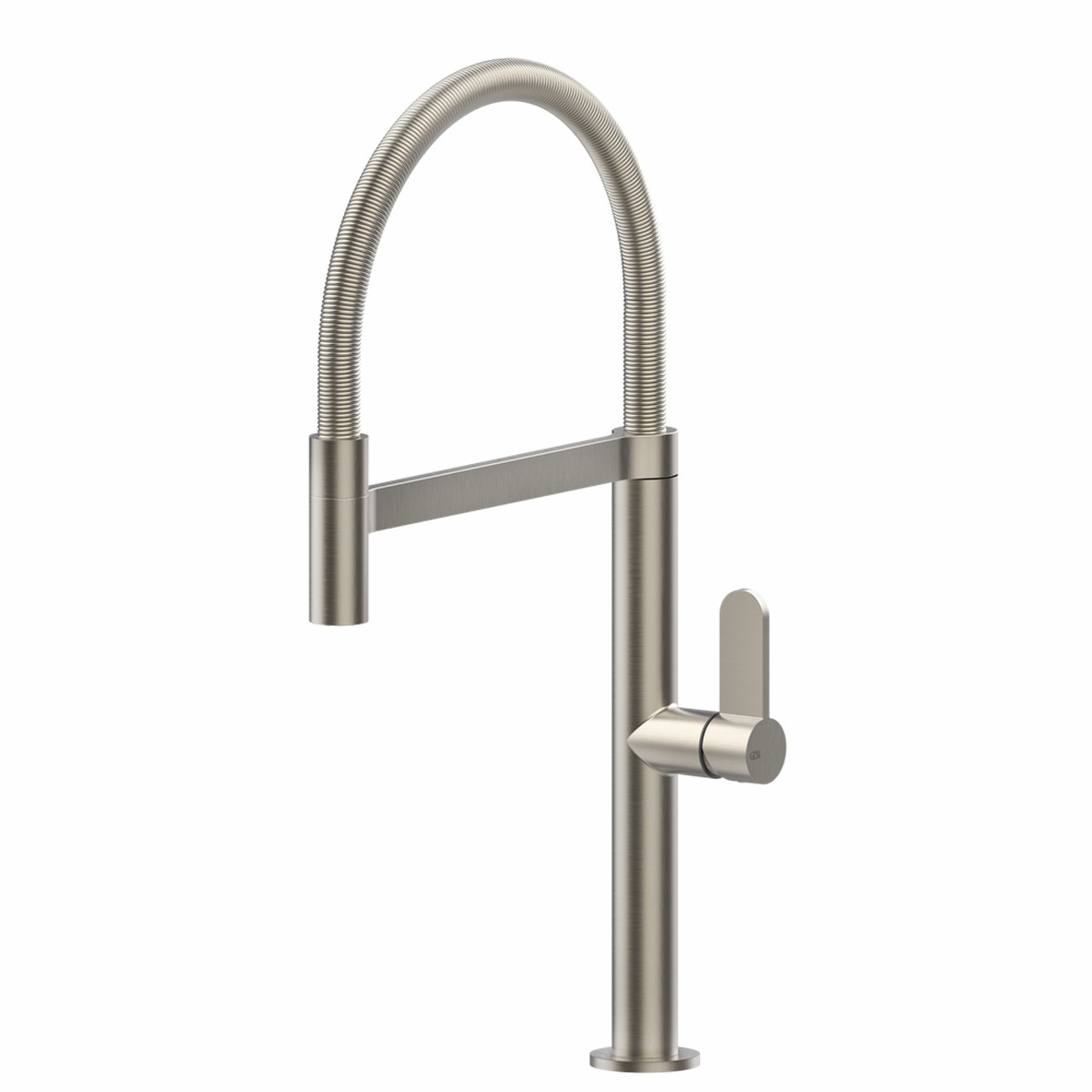 Gessi Helium Goose Neck Semi-Professional Mixer Brushed Nickel