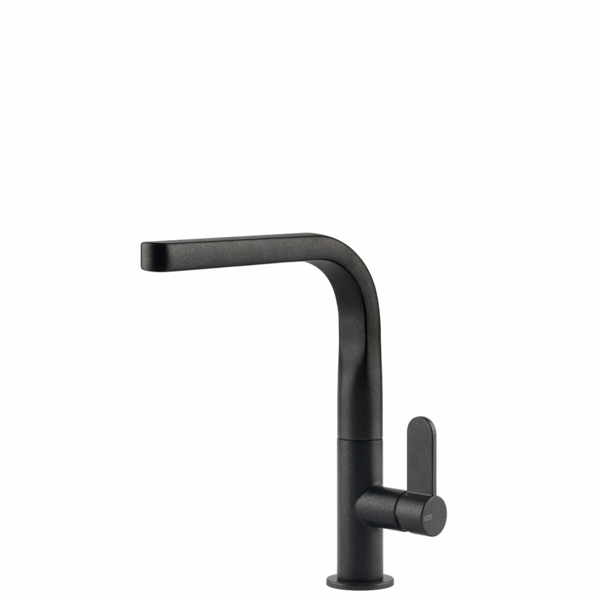 Gessi Helium Right Angle Square Swivel Mixer Onyx