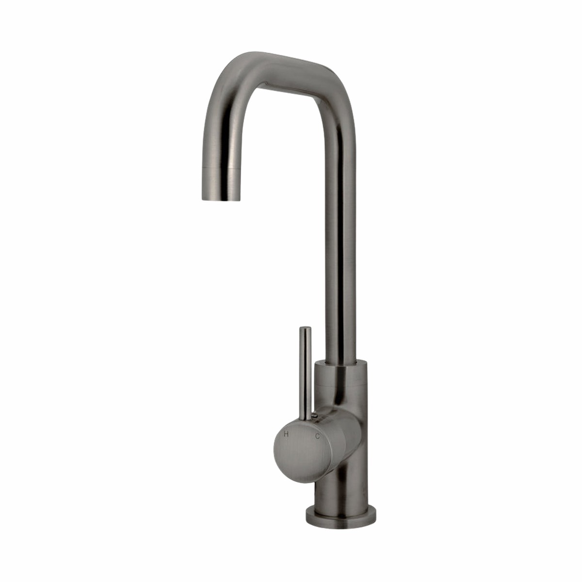 Meir Round Kitchen Mixer Tap Shadow Gunmetal