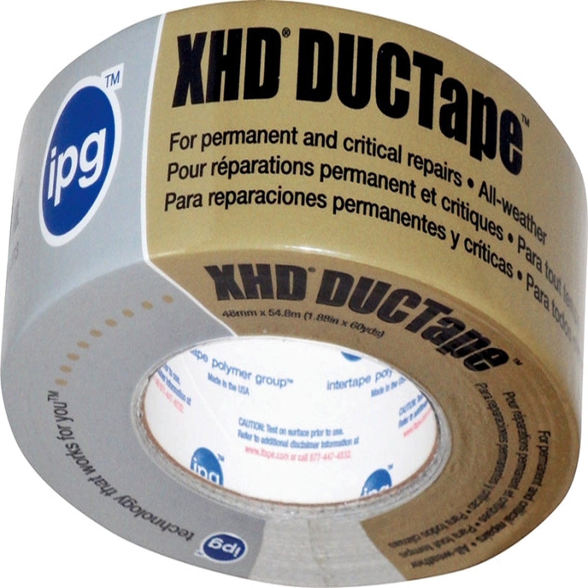 IPG 9600 Duct Tape Silver 10 mil Thick 60 yd L 188 in W Cloth Backing