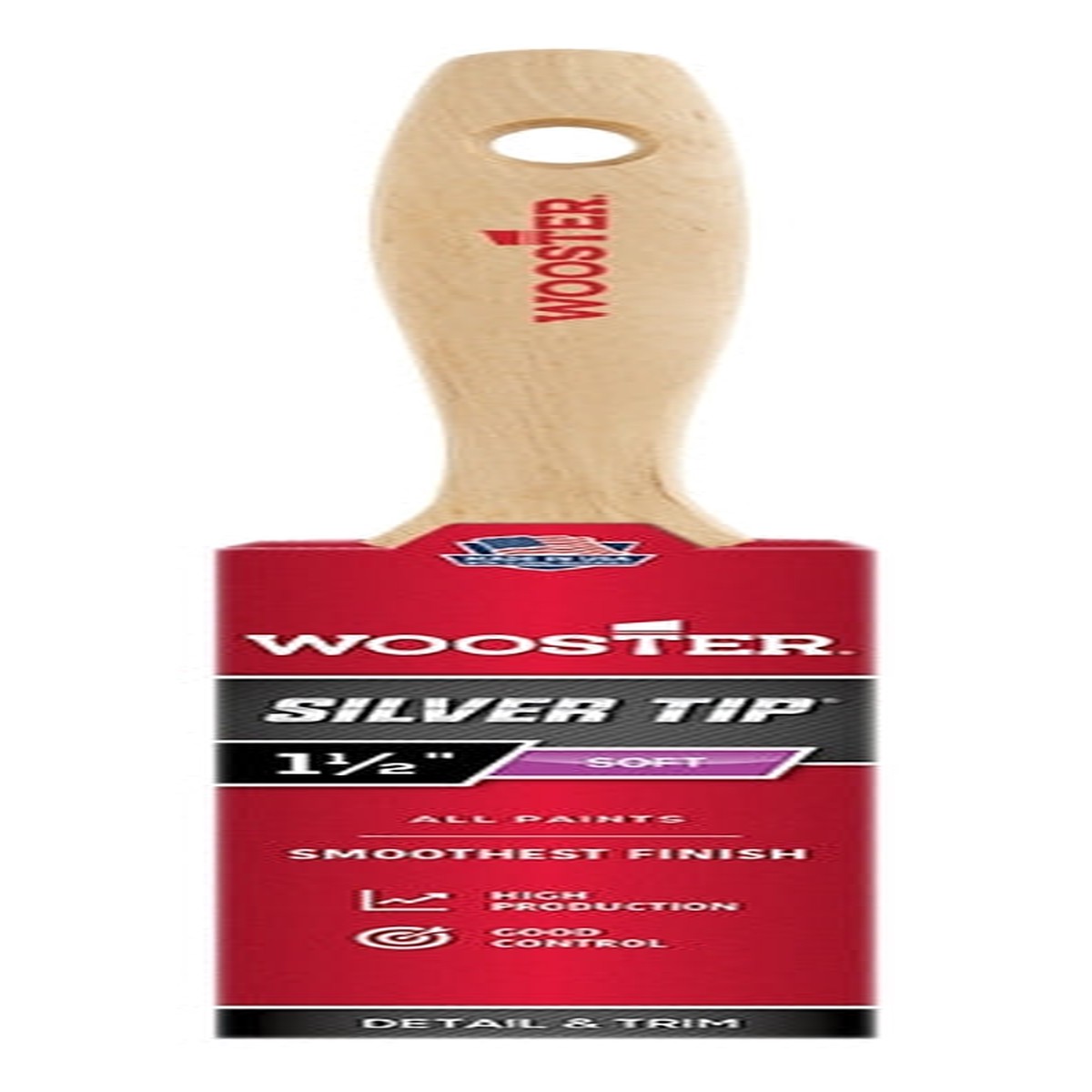 Wooster 5222-1-12 Paint Brush 1-12 in W 2-716 in L Bristle Polyester Bristle Varnish Handle