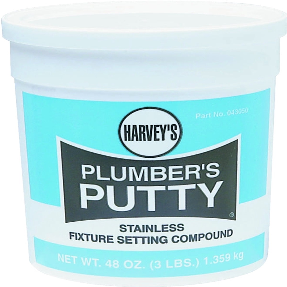 Harvey 043050 Plumbers Putty Solid Off-White 3 lb Cup