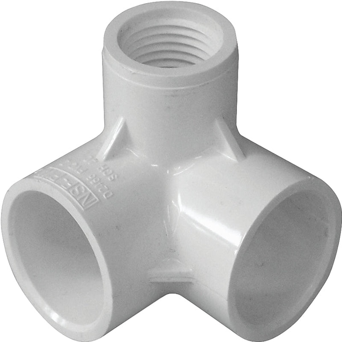 IPEX 235033 Side Outlet Elbow 12 in Socket x Socket x FNPT PVC White SCH 40 Schedule 600 psi Pressure