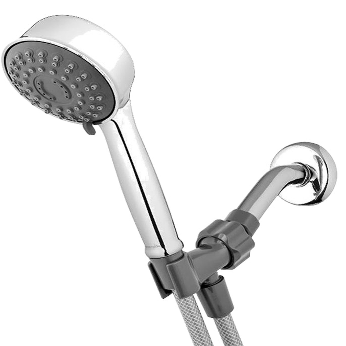 Waterpik PowerPulse Series XAU-643E Handheld Shower Head 18 gpm 6-Spray Function Chrome 60 in L Hose