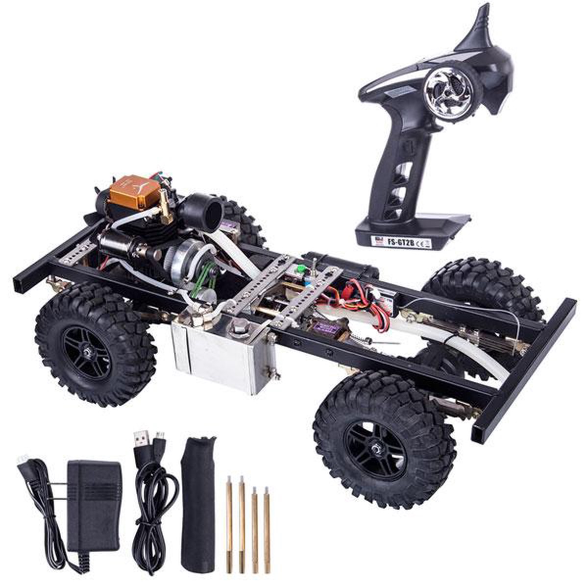 RC Auto Set Kit con Toyan FS-S100G motore a benzina 4 canali telecomando