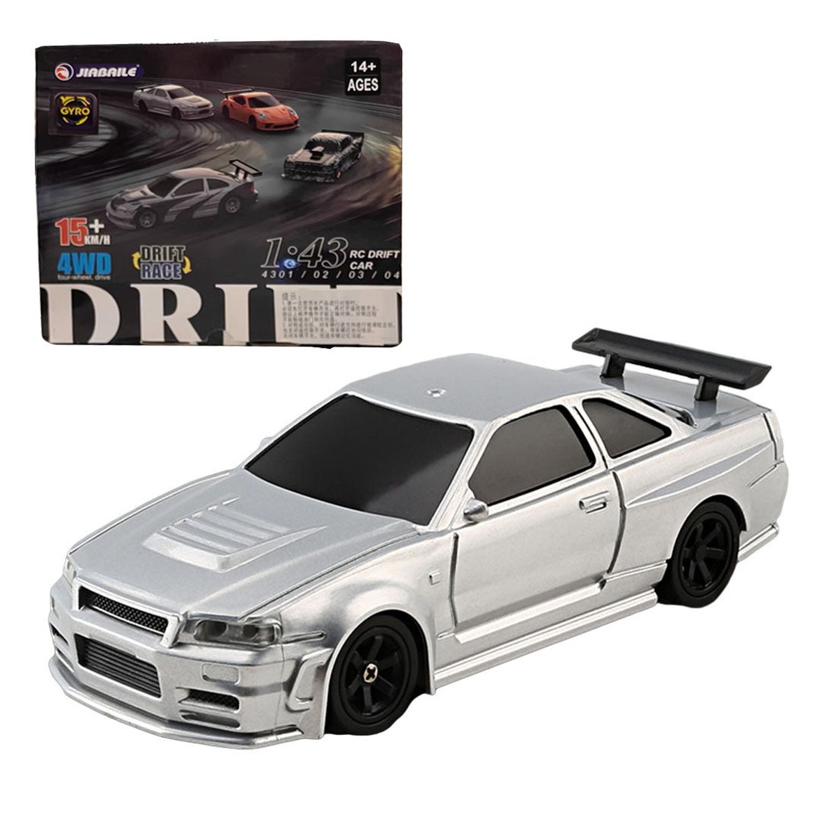 143 Scale 24G 4WD Full-proportion RC Electric Mini Racing Drift Car Model