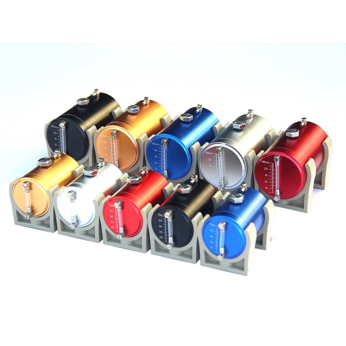 70ml or 140ml Metal Oil Tank Fuel Container for RC Engine Model Gasoline Powered Cars Boats