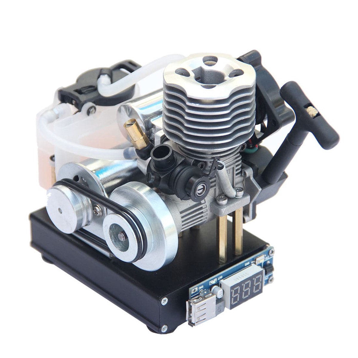 Hand Start Level 15 Nitro Engine Generator Model with Cooling Fan DC12V