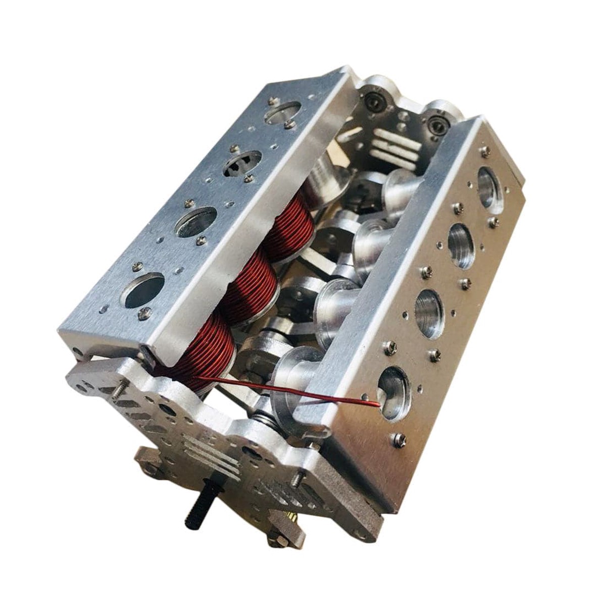 V8 Electromagnetic Engine Model Engine Toy for Model Car Ship